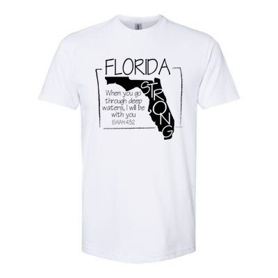 Florida Strong When You Go Through Deep Water Softstyle CVC T-Shirt