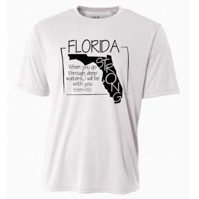 Florida Strong When You Go Through Deep Water Cooling Performance Crew T-Shirt