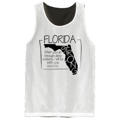 Florida Strong When You Go Through Deep Water Mesh Reversible Basketball Jersey Tank