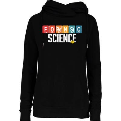 Forensic Science Week Womens Funnel Neck Pullover Hood