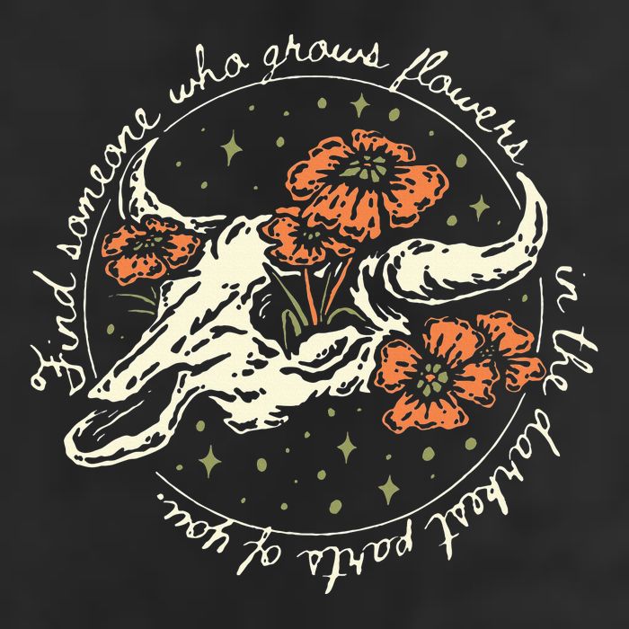 Find Someone Who Grows Flowers In The Darkest Parts Of You Golf Towel