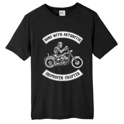 Funny Sons With Arthritis Ibuprofen Chapter Biker Skull Tall Fusion ChromaSoft Performance T-Shirt