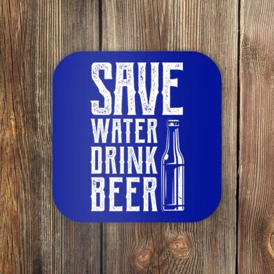 Funny Save Water Beer Classic Novelty Party Gift Coaster