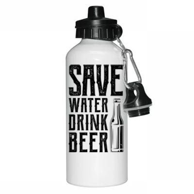 Funny Save Water Beer Classic Novelty Party Gift Aluminum Water Bottle