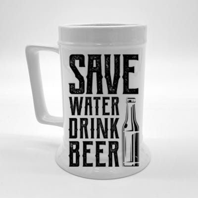 Funny Save Water Beer Classic Novelty Party Gift Beer Stein