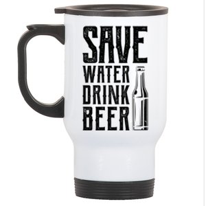 Funny Save Water Beer Classic Novelty Party Gift Stainless Steel Travel Mug