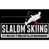 Funny Slalom Waterskiing Wakeboard Ski Vintage Style Gift Bumper Sticker