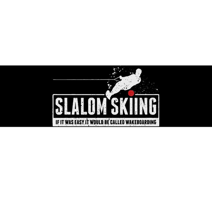 Funny Slalom Waterskiing Wakeboard Ski Vintage Style Gift Bumper Sticker