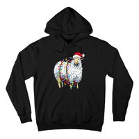 Festive Sheep with Christmas Lights Perfect Gift Hoodie