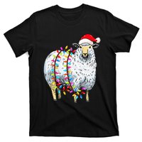 Festive Sheep with Christmas Lights Perfect Gift T-Shirt