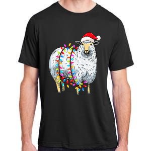 Festive Sheep with Christmas Lights Perfect Gift Adult ChromaSoft Performance T-Shirt