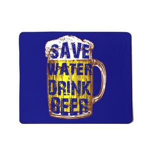 Funny Save Water Beer Oktoberfest Beer Funny Gift Mousepad