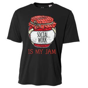 Fun Social Work Humor Funny Cute Social Worker Cooling Performance Crew T-Shirt