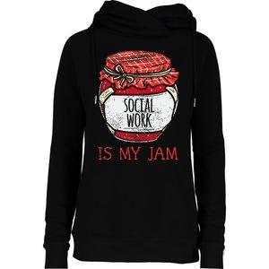 Fun Social Work Humor Funny Cute Social Worker Womens Funnel Neck Pullover Hood