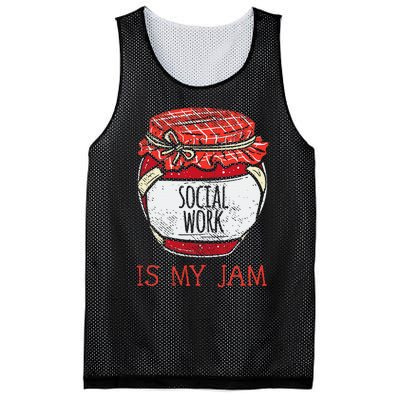 Fun Social Work Humor Funny Cute Social Worker Mesh Reversible Basketball Jersey Tank