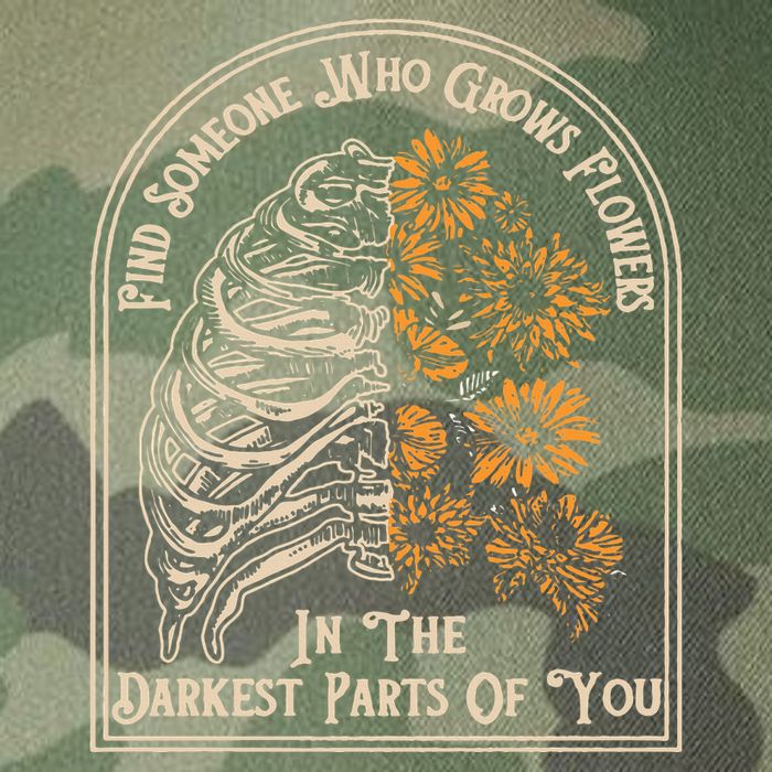 Find Someone Who Grows Flowers In The Darkest Parts Of You Legacy Tie Dye Trucker Hat
