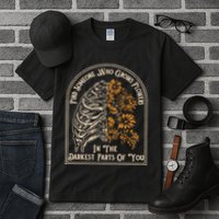 Find Someone Who Grows Flowers In The Darkest Parts Of You Tall T-Shirt