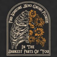 Find Someone Who Grows Flowers In The Darkest Parts Of You Microfiber Hand Towel