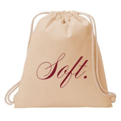 Flo Soft White Drawstring Bag