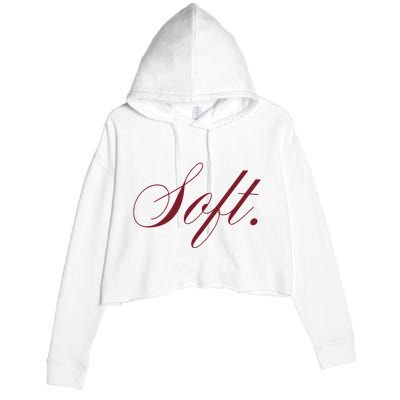 Flo Soft White Crop Fleece Hoodie