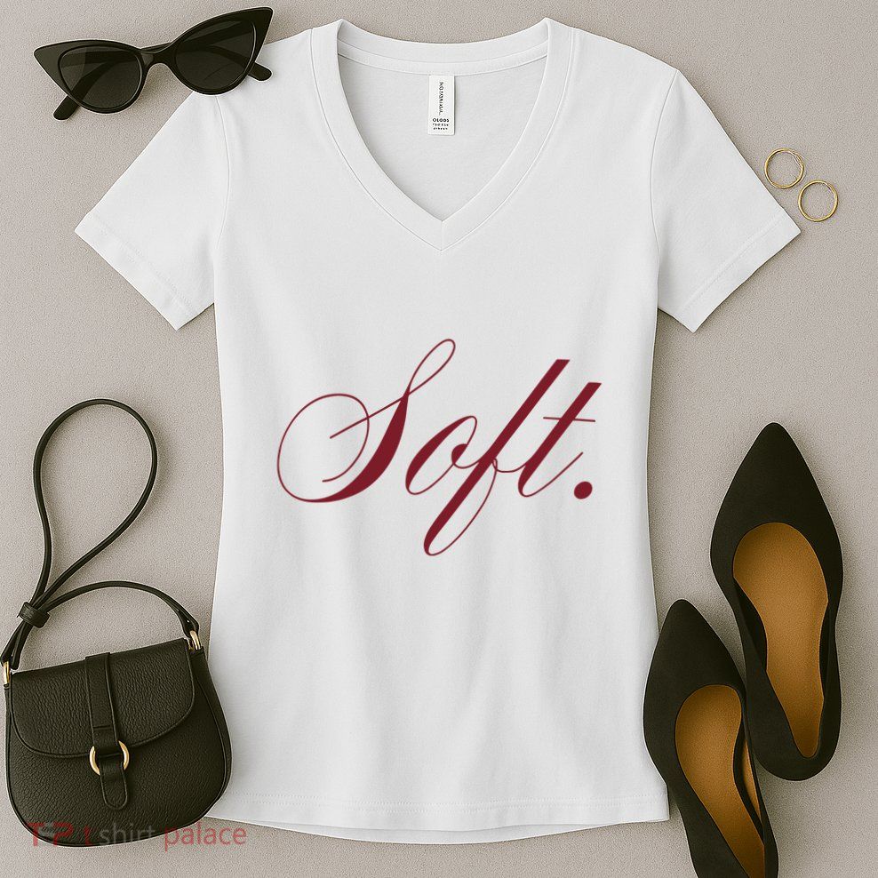 Flo Soft White Women's V-Neck T-Shirt