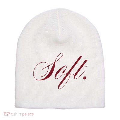 Flo Soft White Short Acrylic Beanie