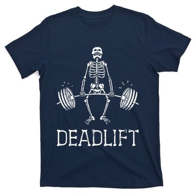 Funny Skeleton Weight Lifting Workout T-Shirt