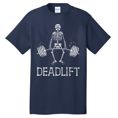 Funny Skeleton Weight Lifting Workout Tall T-Shirt