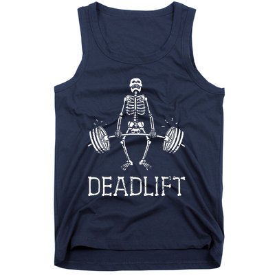 Funny Skeleton Weight Lifting Workout Tank Top