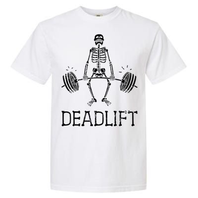 Funny Skeleton Weight Lifting Workout Garment-Dyed Heavyweight T-Shirt