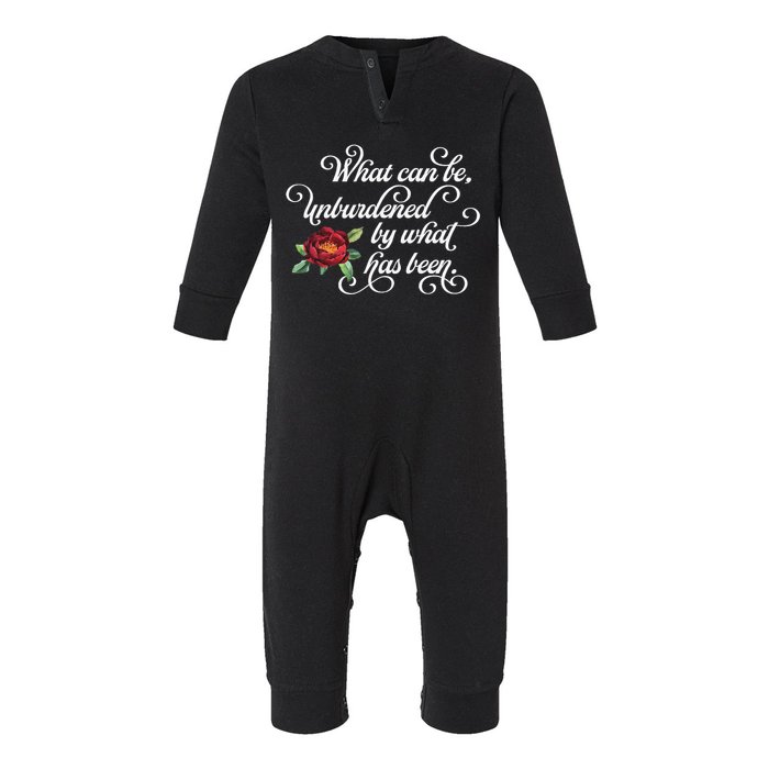 Fancy Script What Can Be Unburdened By What Has Been Infant Fleece One Piece