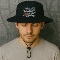 Fancy Script What Can Be Unburdened By What Has Been Legacy Cool Fit Booney Bucket Hat