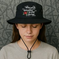 Fancy Script What Can Be Unburdened By What Has Been Legacy Cool Fit Booney Bucket Hat