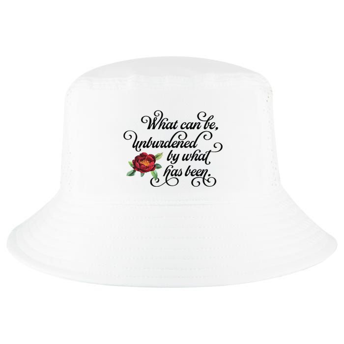 Floral Script What Can Be Unburdened By What Has Been Cool Comfort Performance Bucket Hat