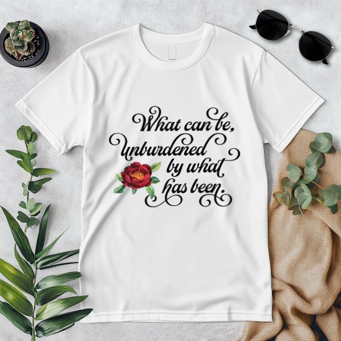 Floral Script What Can Be Unburdened By What Has Been Premium T-Shirt