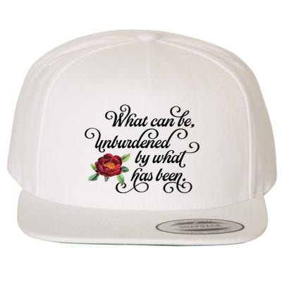 Floral Script What Can Be Unburdened By What Has Been Wool Snapback Cap