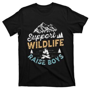 Funny Support Wildlife Raise Mom Dad Parents T-Shirt