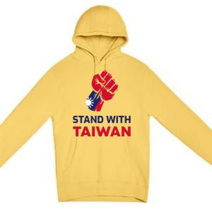 Fist Stand With Taiwan Gift Premium Pullover Hoodie