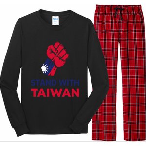 Fist Stand With Taiwan Gift Long Sleeve Pajama Set