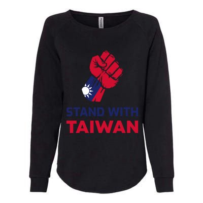 Fist Stand With Taiwan Gift Womens California Wash Sweatshirt