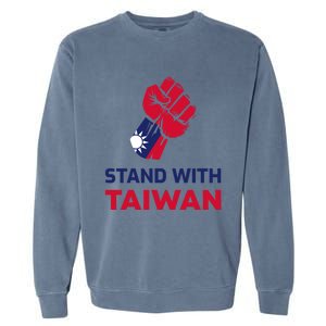 Fist Stand With Taiwan Gift Garment-Dyed Sweatshirt