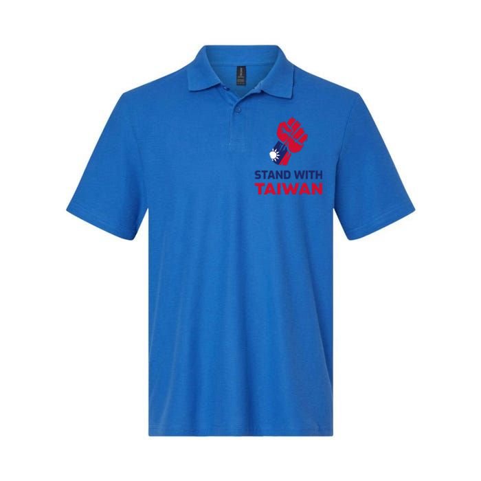 Fist Stand With Taiwan Gift Softstyle Adult Sport Polo