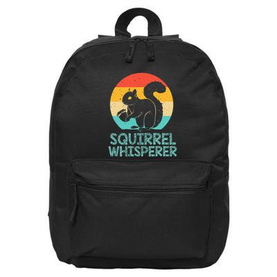 Funny Squirrel Whisperer Art Squirrel Lover 16 in Basic Backpack
