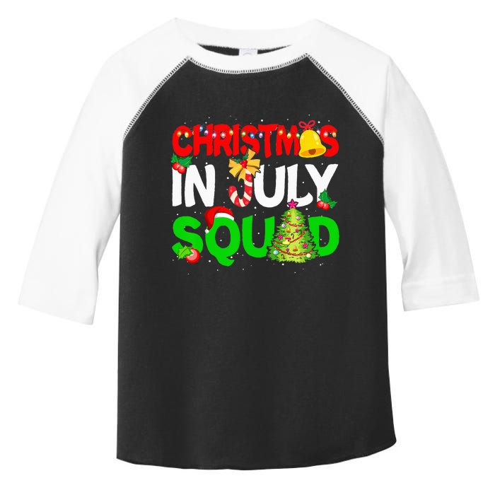 Funny Summer Xmas Christmas In July Squad Toddler Fine Jersey T-Shirt