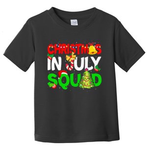 Funny Summer Xmas Christmas In July Squad Toddler T-Shirt