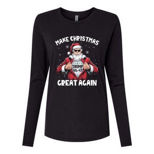 Funny Santa Xmas Trump Tear : Make Christmas Great Again Gift Womens Cotton Relaxed Long Sleeve T-Shirt