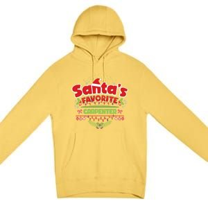 Funny Santa Xmas Gift Christmas Funny Gift For Carpenter Gift Premium Pullover Hoodie