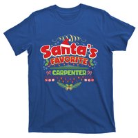 Funny Santa Xmas Gift Christmas Funny Gift For Carpenter Gift T-Shirt