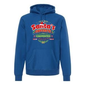 Funny Santa Xmas Gift Christmas Funny Gift For Carpenter Gift Premium Hoodie