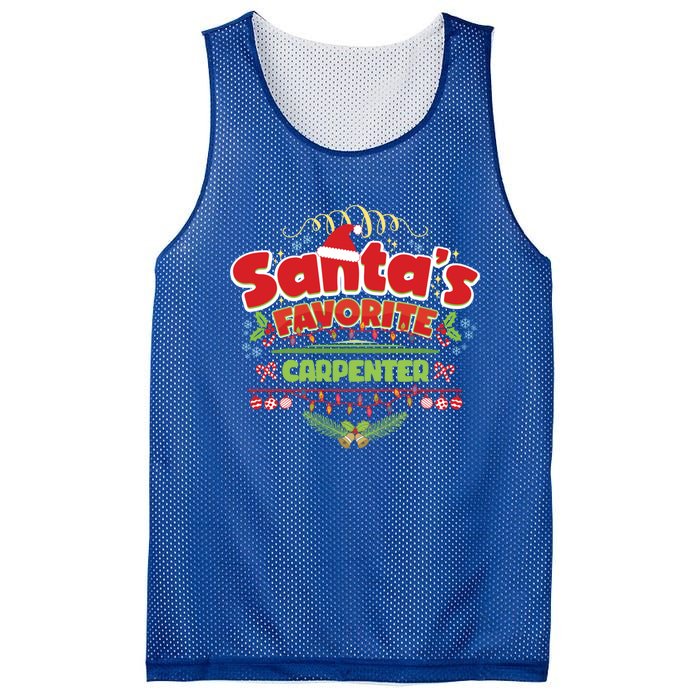 Funny Santa Xmas Gift Christmas Funny Gift For Carpenter Gift Mesh Reversible Basketball Jersey Tank